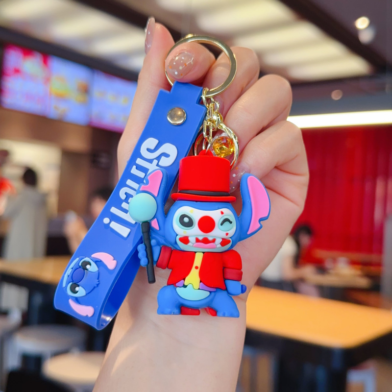 Карикатурна тенденция stilbe серия ключодържател висулка ключодържател за кола видео игра град изискан малък подарък на едро