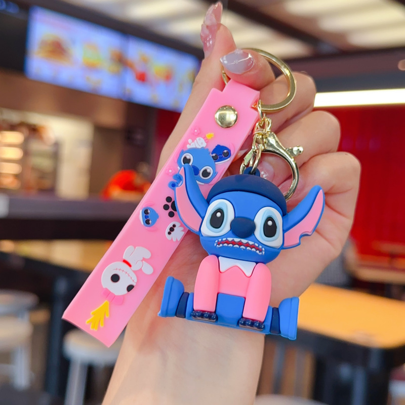 Карикатурна тенденция stilbe серия ключодържател висулка ключодържател за кола видео игра град изискан малък подарък на едро