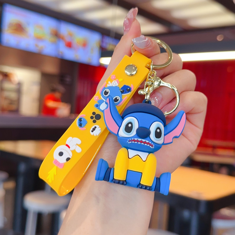 Карикатурна тенденция stilbe серия ключодържател висулка ключодържател за кола видео игра град изискан малък подарък на едро