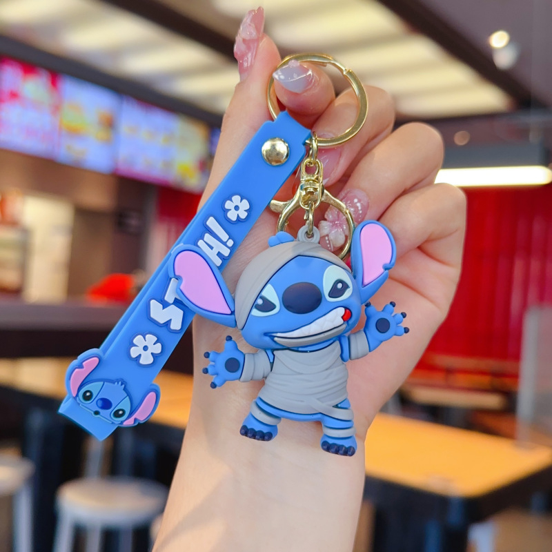 Карикатурна тенденция stilbe серия ключодържател висулка ключодържател за кола видео игра град изискан малък подарък на едро