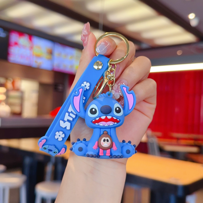 Карикатурна тенденция stilbe серия ключодържател висулка ключодържател за кола видео игра град изискан малък подарък на едро