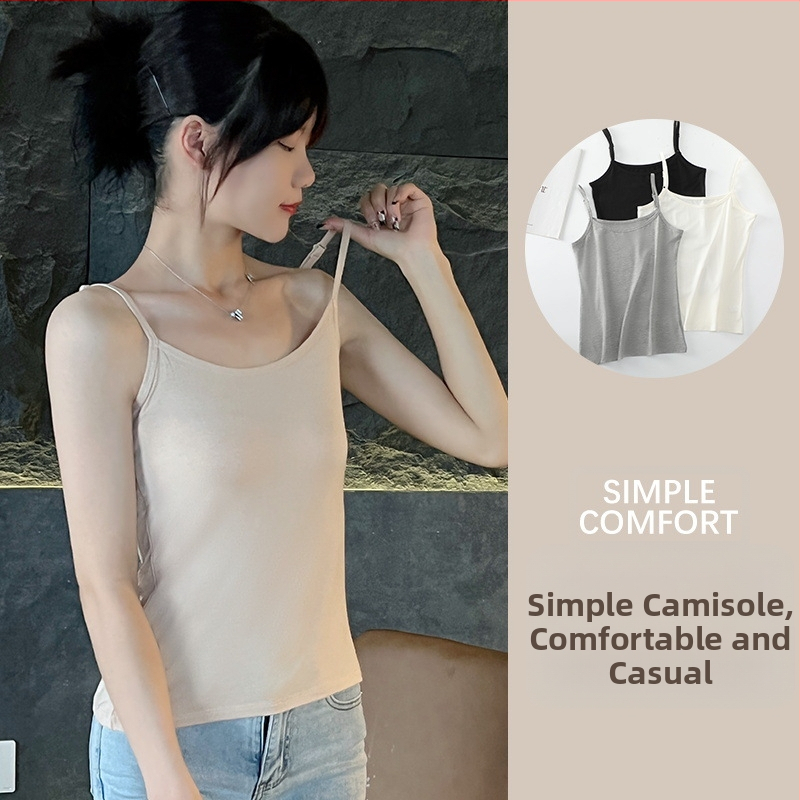 Дамска потник, основно връхно облекло, без ръкави, универсално секси модално черно-бяло потник, вътрешно облекло за студентки