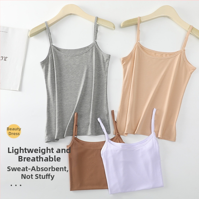 Дамска потник, основно връхно облекло, без ръкави, универсално секси модално черно-бяло потник, вътрешно облекло за студентки