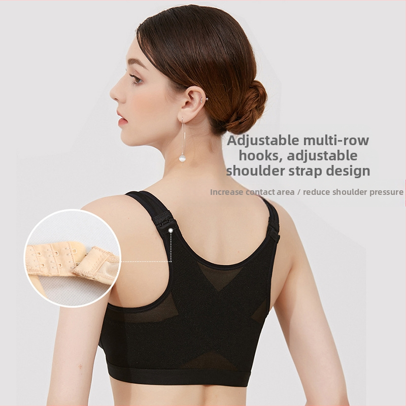 Výrobcovia cezhraničnej európskej a americkej nadrozmernej spodnej bielizne s prednou prackou, bez oceľového krúžku, nastaviteľná podprsenka, joga, beh, pohodlné