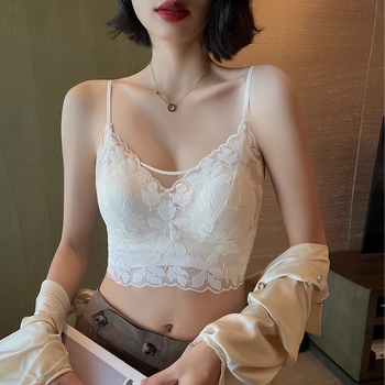 Pitsiline seksikas ilus seljatoruga rinnahoidja naistele suvine anti-light U-kujuline üliõhukese küüliku kõrvadega fikseeritud korviga korviga rinnahoidja