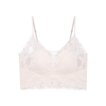 Pitsiline seksikas ilus seljatoruga rinnahoidja naistele suvine anti-light U-kujuline üliõhukese küüliku kõrvadega fikseeritud korviga korviga rinnahoidja