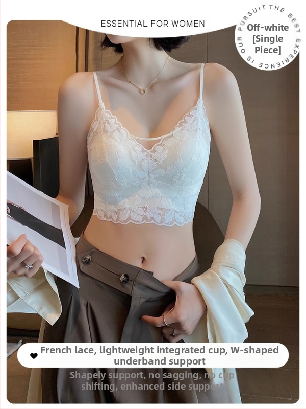 Pitsiline seksikas ilus seljatoruga rinnahoidja naistele suvine anti-light U-kujuline üliõhukese küüliku kõrvadega fikseeritud korviga korviga rinnahoidja