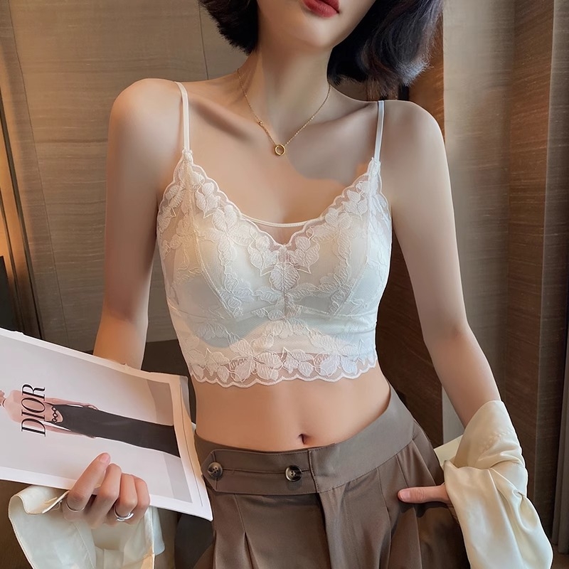 Pitsiline seksikas ilus seljatoruga rinnahoidja naistele suvine anti-light U-kujuline üliõhukese küüliku kõrvadega fikseeritud korviga korviga rinnahoidja