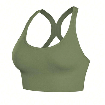 Didelės dydžio ne plieno žiedinė smūgius sugerianti sportinė liemenėlė grožiui ir reguliuojamo nugaros sagties jogos fitneso liemenėlė