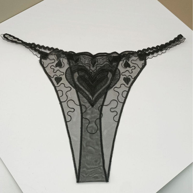 Γυναικείο σέξι κέντημα με δαντέλα και κοφτερή δαντέλα, διαφανές κέντημα με πλέγμα αγάπης και διασυνοριακό κέντημα