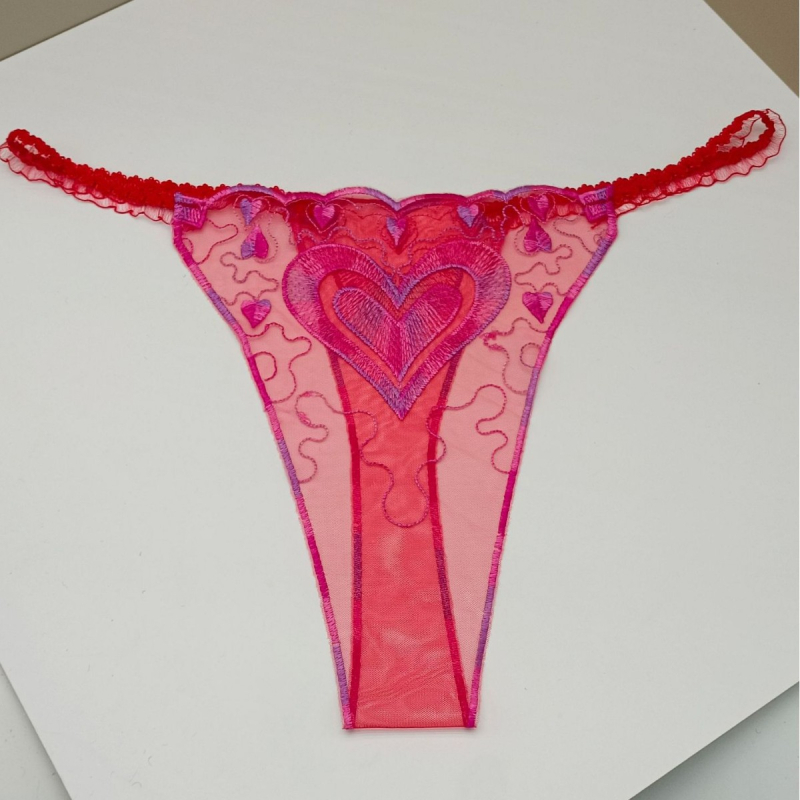 Γυναικείο σέξι κέντημα με δαντέλα και κοφτερή δαντέλα, διαφανές κέντημα με πλέγμα αγάπης και διασυνοριακό κέντημα