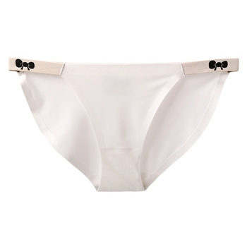 Γυναικεία σέξι σλιπ από μετάξι Ice Silk χωρίς ίχνη για κορίτσια, σέξι μισό στρινγκ με ζαχαρωτά σλιπ από μετάξι Mulberry και χαμηλή μέση