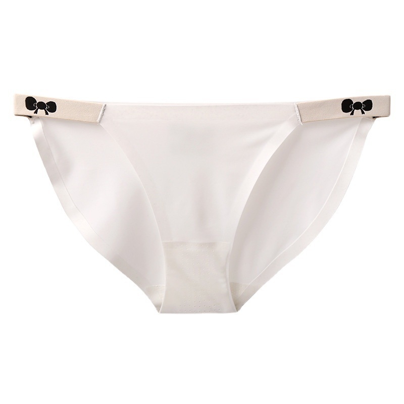 Γυναικεία σέξι σλιπ από μετάξι Ice Silk χωρίς ίχνη για κορίτσια, σέξι μισό στρινγκ με ζαχαρωτά σλιπ από μετάξι Mulberry και χαμηλή μέση