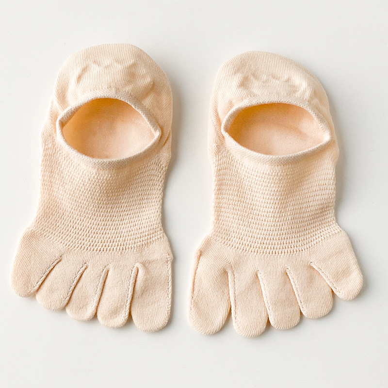 Viie sõrmega sokid puuvillased sokid naiste suvised õhukesed lõhestatud varvastega pahkluu sokid sügisesed libisemiskindlad libisemiskindlad madala lõikega varvastega nähtamatud sokid