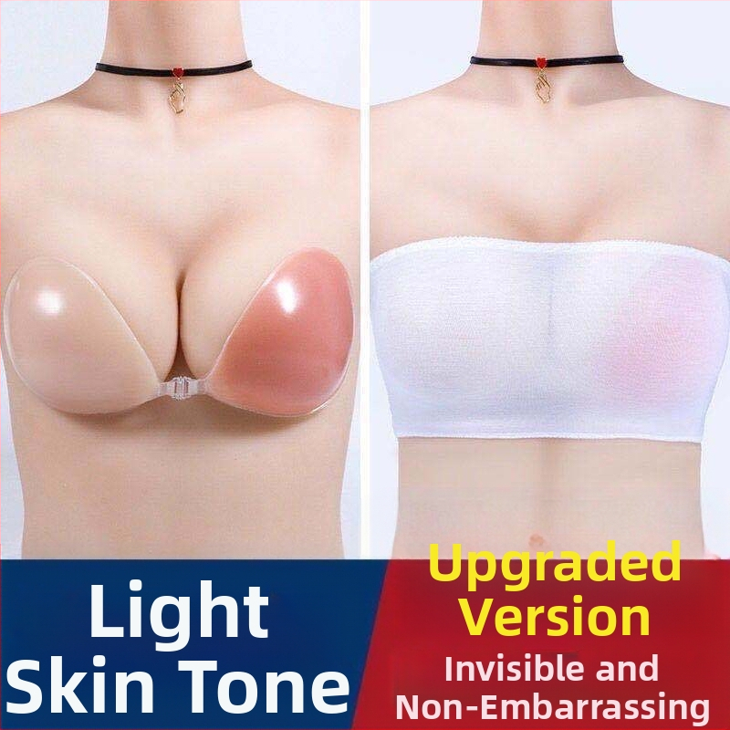 Uus silikoonist rinnahoidja nähtamatu push-up rinnaplaastriga paksendatud tõstega õlapaelteta seksikas rinnahoidja pulmakleidi naiste rinnahoidja