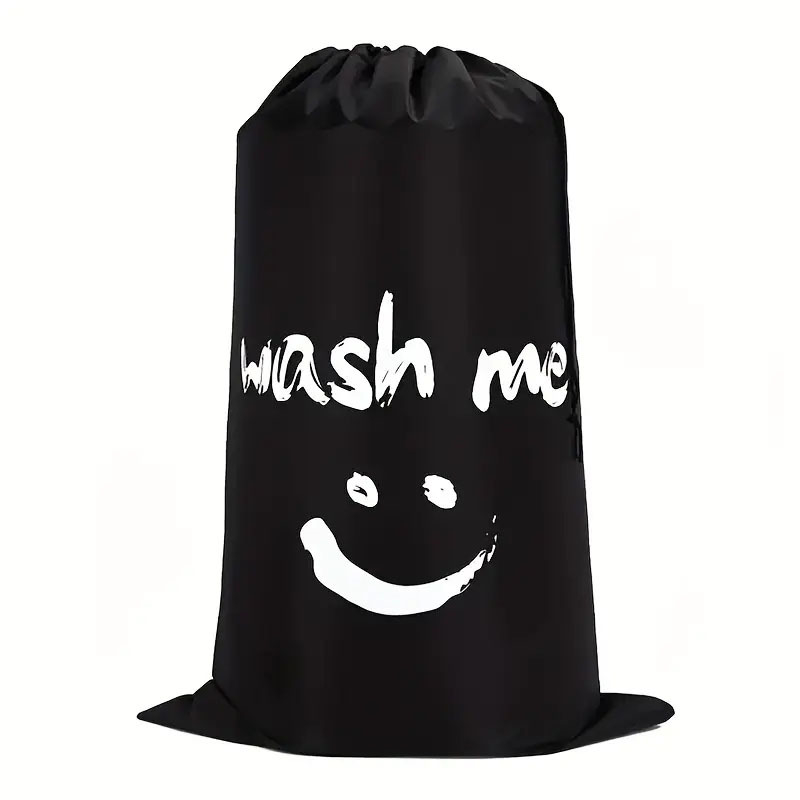 Laos on äärejooneline naerunäo trükiga pingutusnööriga pingutusnööriga pesukott Oxford-riidest pingutusnööriga hoiukott