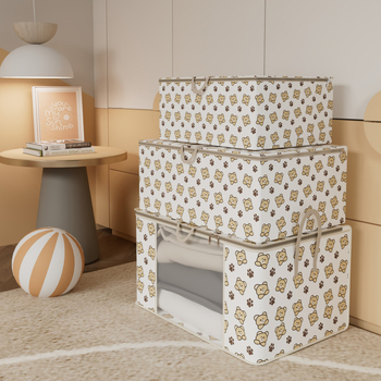 Dėžė drabužiams, buitiniams audiniams, antklodžių laikymo krepšys, atsparus dulkėms, permatomas langas, didelės talpos drabužių laikymo dėžė