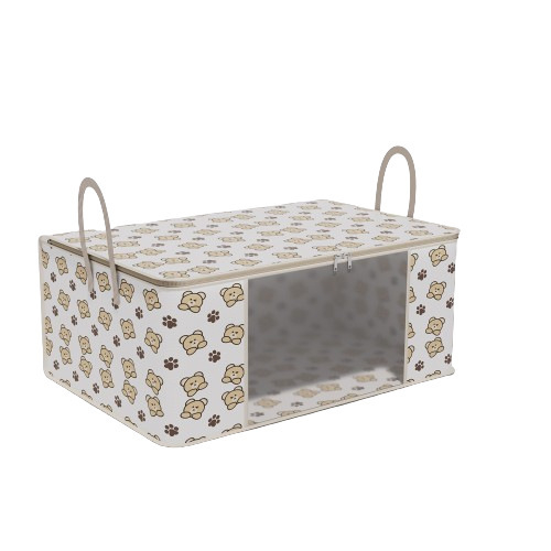 Dėžė drabužiams, buitiniams audiniams, antklodžių laikymo krepšys, atsparus dulkėms, permatomas langas, didelės talpos drabužių laikymo dėžė