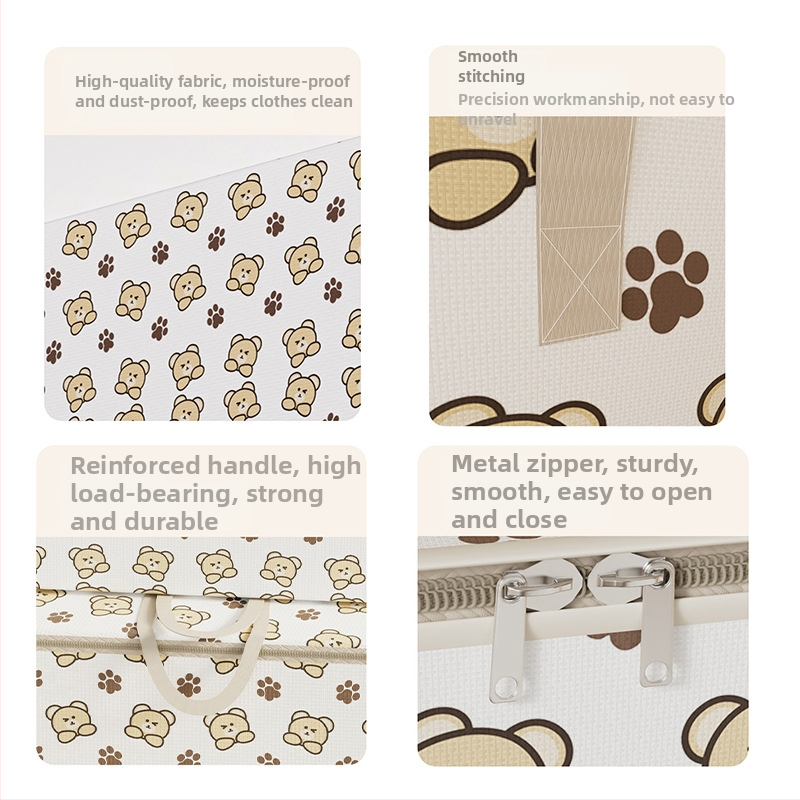 Кутия за съхранение на дрехи, домакинска платнена чанта за съхранение на юргани, прахоустойчива, прозрачен прозорец, кутия за съхранение на дрехи с голям капацитет