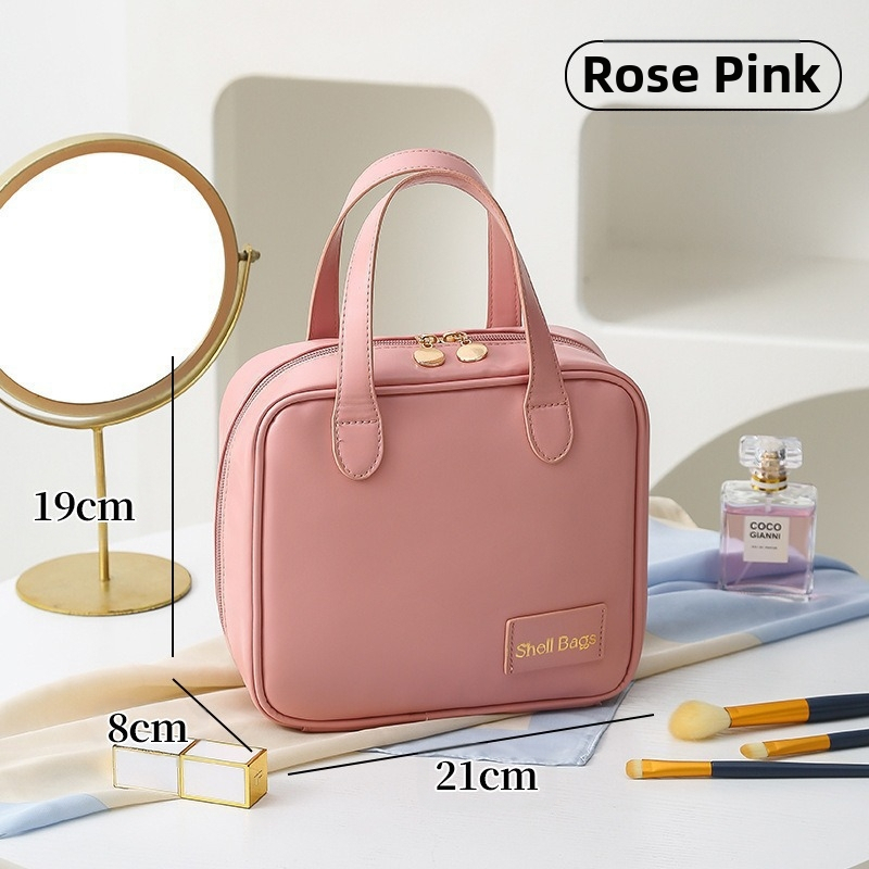 Jauna pārnēsājama kosmētikas soma, kvadrātveida, lielas ietilpības, ūdensizturīga kosmētikas uzglabāšanas soma, kosmētikas soma, izskatīga