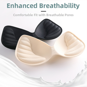 3 cm storio latekso krūtinės įklotas, laisvo dydžio, plius dydžio, vientisas, padalintas Q tipo elastingas, itin stiprus, atsistumiamas nugaros sportinių apatinių įdėklas.