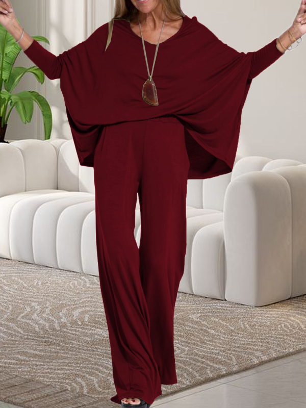 Amazon AliExpress europski i američki jesenski i zimski novi udobni dvodijelni set hlača dugih rukava za prekograničnu upotrebu