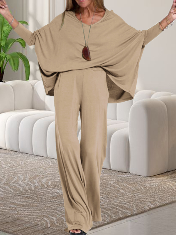 Amazon AliExpress europski i američki jesenski i zimski novi udobni dvodijelni set hlača dugih rukava za prekograničnu upotrebu