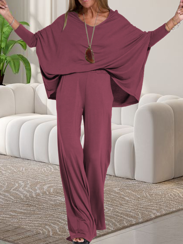 Amazon AliExpress europski i američki jesenski i zimski novi udobni dvodijelni set hlača dugih rukava za prekograničnu upotrebu