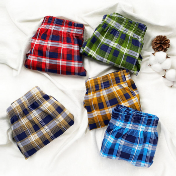 Ruudulised puuvillased meeste bokserid, pehmed ja lahtised pidžaamapüksid, nahasõbralikud, hingavad Arlo püksid, bokserid meestele