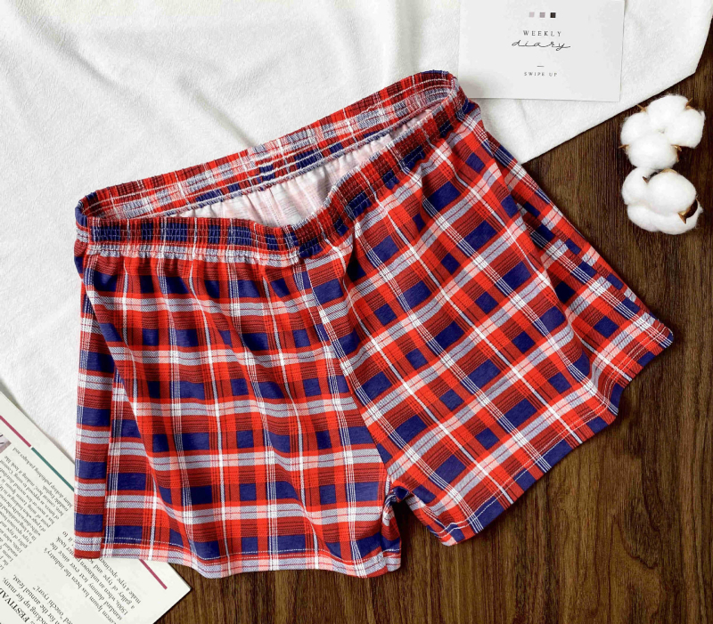 Ruudulised puuvillased meeste bokserid, pehmed ja lahtised pidžaamapüksid, nahasõbralikud, hingavad Arlo püksid, bokserid meestele