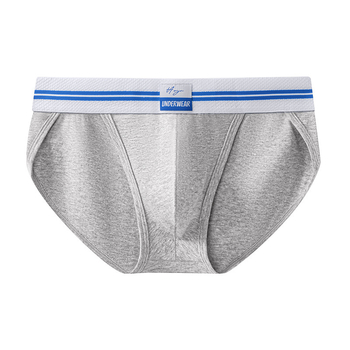 Σέξι ανδρικό στενό πλαϊνό ψηλό πιρούνι μονής στρώσης καβάλο, αναπνεύσιμο, απορροφητικό ιδρώτα, νεανικό εσώρουχο μεγάλων μεγεθών από καθαρό βαμβάκι με μεγάλες τσέπες