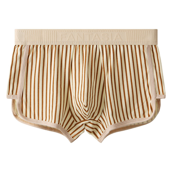 [Vienomis kelnėmis dėvėti daugiau] Paprastos dryžuotos kelnės su strėle, grynos medvilnės, laisvos, plius dydžio, plokščios kelnės su kampiniais kraštais, kvėpuojančios, keturių kampų kelnės.