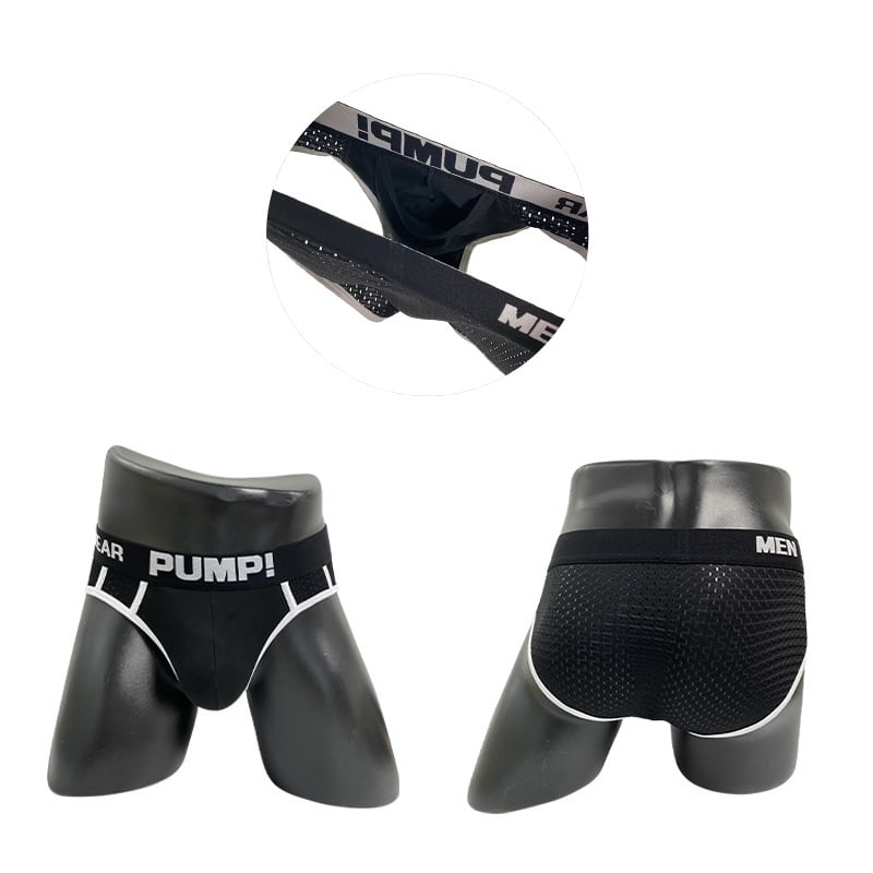 Lenjerie intimă bărbătească PUMP transfrontalieră plus size sexy cu separare de glonț, chiloți pentru tineri, lenjerie intimă cu geantă mare strâmtă