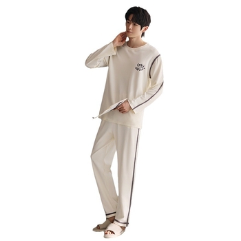 2024. aasta uue saabumise pidžaamad meeste sügisesed puuvillased pikkade varrukatega meeste kevad- ja sügispuuvillased vabaajarõivad koduriided ülikond