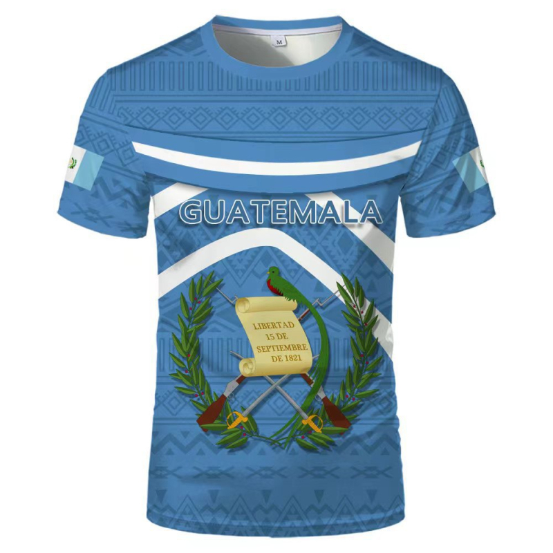 2023 vanjska trgovina prekogranična veleprodaja 3D tisak u boji poliester termalni transfer okrugli izrez majica europskih i američkih plus size trend kratkih rukava