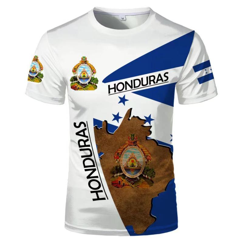 2023 vanjska trgovina prekogranična veleprodaja 3D tisak u boji poliester termalni transfer okrugli izrez majica europskih i američkih plus size trend kratkih rukava