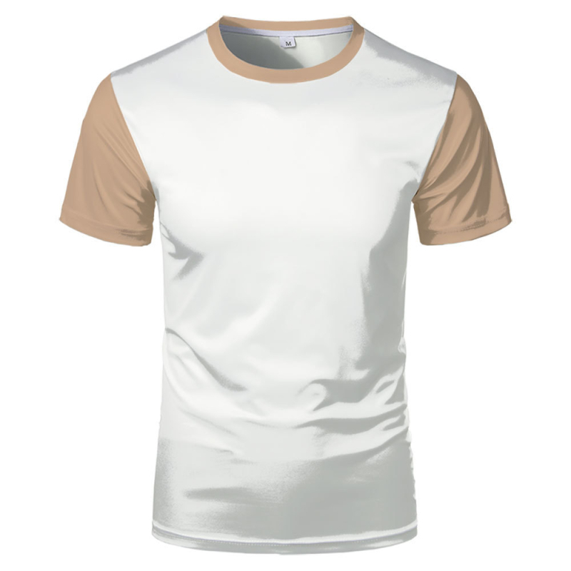 2023 vanjska trgovina prekogranična veleprodaja 3D tisak u boji poliester termalni transfer okrugli izrez majica europskih i američkih plus size trend kratkih rukava