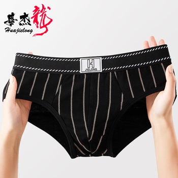 Νέα Huarong Ανδρικά Εσώρουχα Ριγέ Βαμβάκι Χονδρική Ανδρικά Σλιπ με Μέση, Μεγάλο Μέγεθος, Ανδρικά, Αναπνεόμενα, Dropshipping