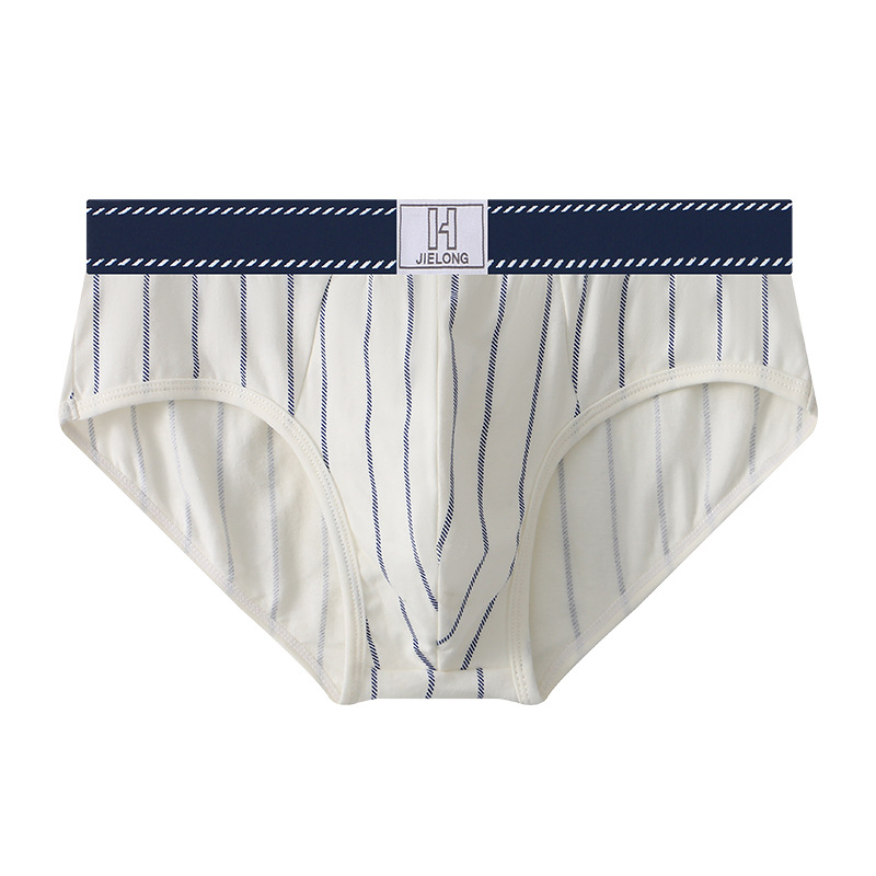 Novo Huarong muško donje rublje od prugastog pamuka, veleprodaja, muške gaćice srednjeg struka, velike veličine, muške prozračne gaćice, dropshipping