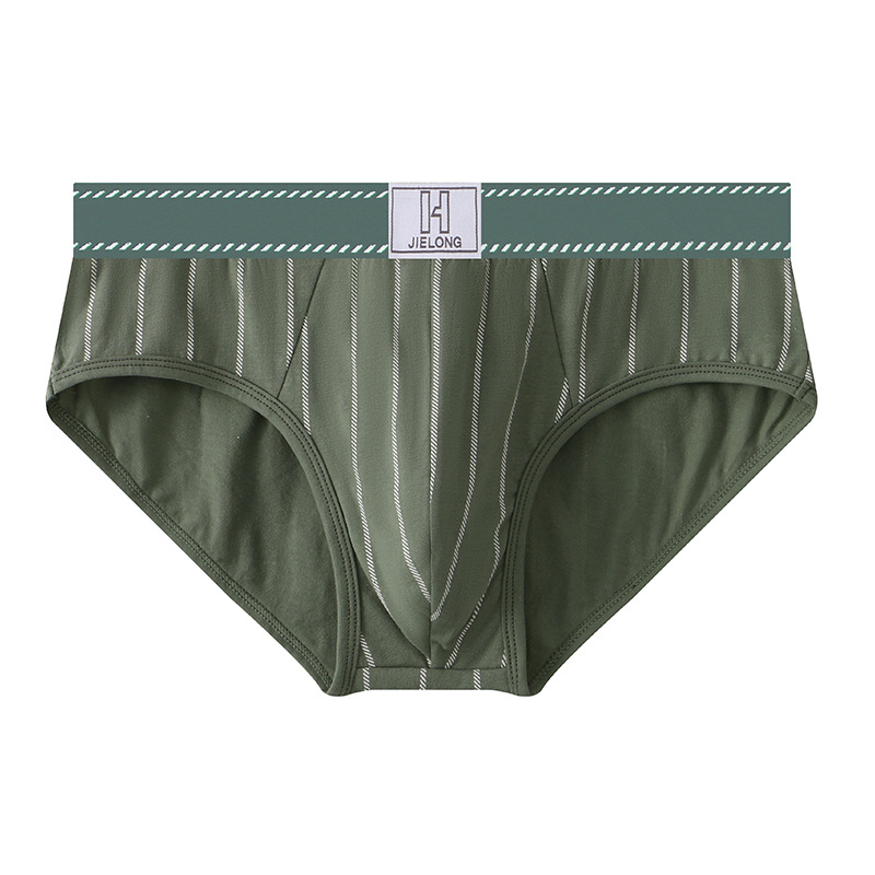 Novo Huarong muško donje rublje od prugastog pamuka, veleprodaja, muške gaćice srednjeg struka, velike veličine, muške prozračne gaćice, dropshipping