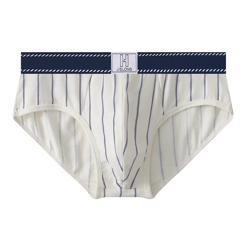 Novo Huarong muško donje rublje od prugastog pamuka, veleprodaja, muške gaćice srednjeg struka, velike veličine, muške prozračne gaćice, dropshipping
