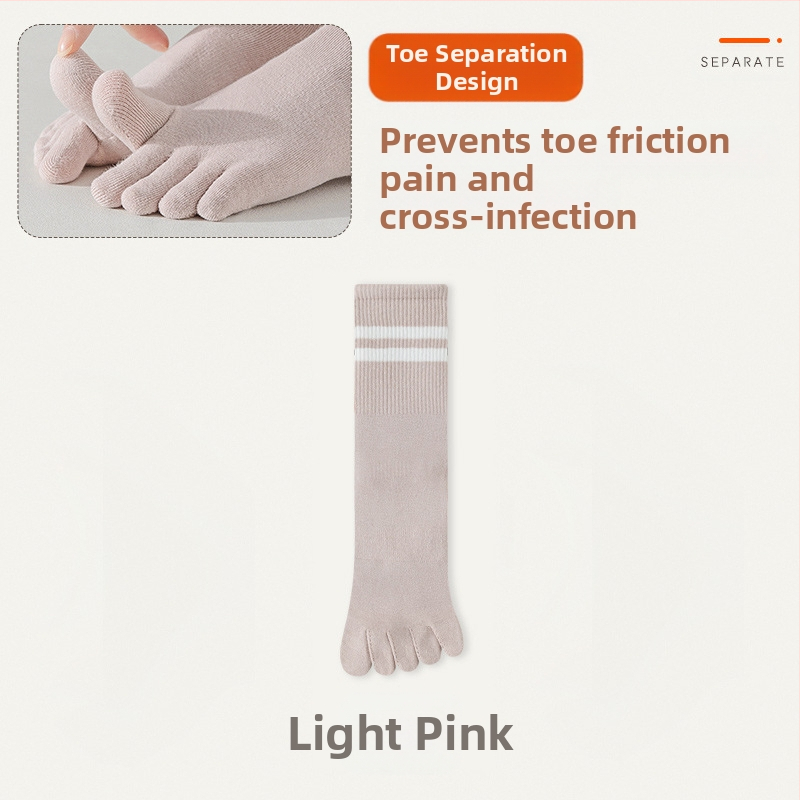 Penkių pirštų kojinės, vaikiškos kojinės iki pirštų vidurio, pavasarinės ir rudens medvilninės kojinės, madingos ilgomis pirštais sportinės neslystančios žieminės moteriškos kojinės