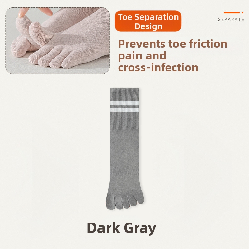 Penkių pirštų kojinės, vaikiškos kojinės iki pirštų vidurio, pavasarinės ir rudens medvilninės kojinės, madingos ilgomis pirštais sportinės neslystančios žieminės moteriškos kojinės