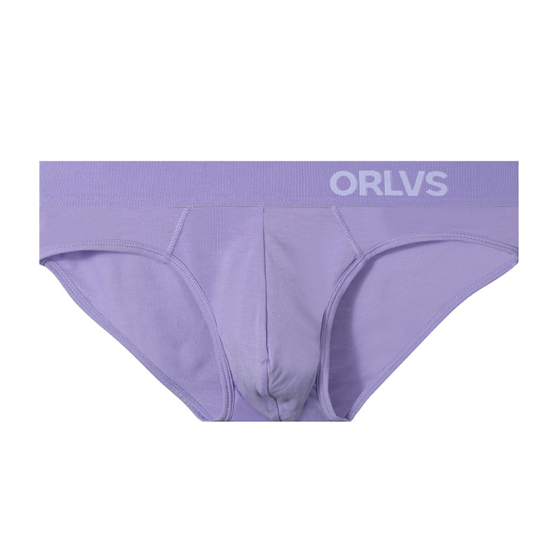 ORLVS modernas vīriešu biksītes ar seksīgu, zemu jostasvietu, elpojošu modālu auduma maisiņu, lielas vīriešu biksītes OR6205