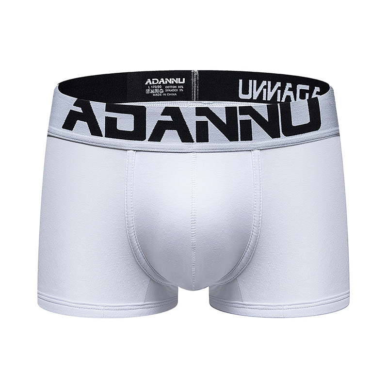 Adannu Shopee Supply Lenjerie intimă pentru bărbați, bumbac, absorbant de transpirație, respirabil, sexy, boxeri pentru bărbați, Ad125