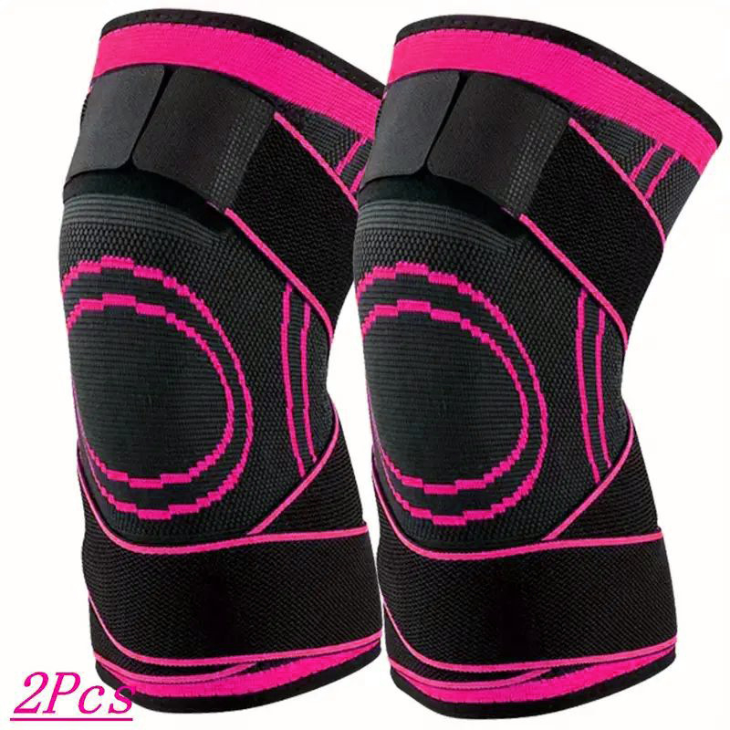 Rihmaga põlvekaitsmed Rõhk Sport Fitness Meeste jooksmine Mägironimine Korvpall Põlvekaitsmed Soojad nailonist spordi põlvekaitsmed Hulgimüük