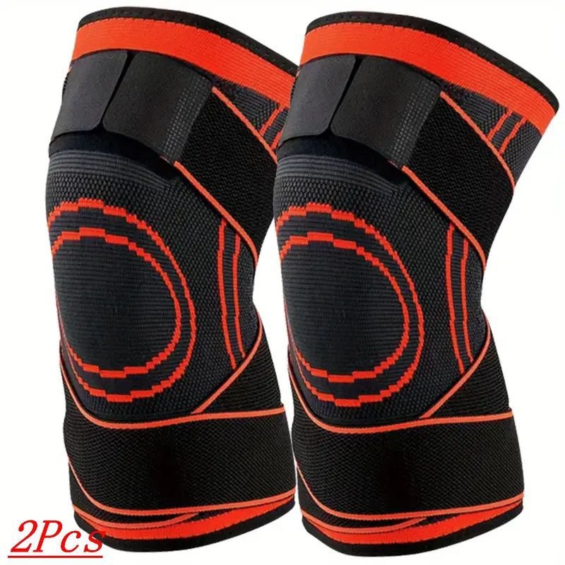 Rihmaga põlvekaitsmed Rõhk Sport Fitness Meeste jooksmine Mägironimine Korvpall Põlvekaitsmed Soojad nailonist spordi põlvekaitsmed Hulgimüük