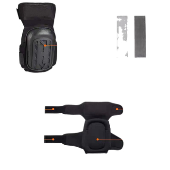 Επιγονατίδες για διασυνοριακά αθλήματα εξωτερικού χώρου, σκληρό κέλυφος πορτοκαλί, βαριάς χρήσης, επιγονατίδες προστασίας από την εργασία, εκτεταμένες επιγονατίδες κατασκευαστής χονδρικής