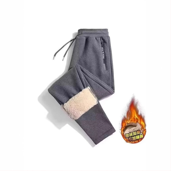 Winter Plus Fertilizer Extra Large Zimske hlače s flis podstavom Muške debele tople hlače Ležerne hlače Muške zimske baršunaste hlače