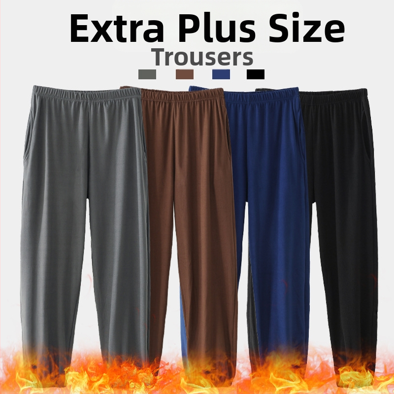 Зимни ежедневни топли панталони с полар, подплатени с удебелени елементи, тип „татко на средна възраст плюс дебели и уголемени широки кадифени гащи за дебели мъже